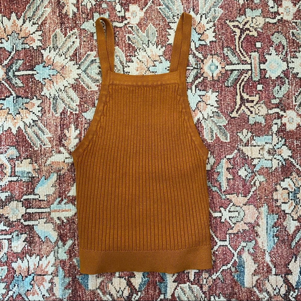 Square neck knit cami
